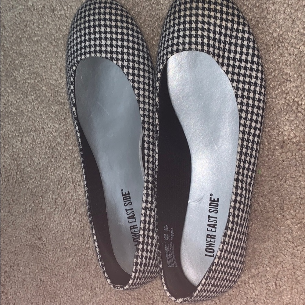 LOWER EAST SIDE HOUNDSTOOTH SHOES SIZE 7.5